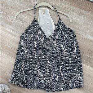 Tyche Black and White Patterned Camisole